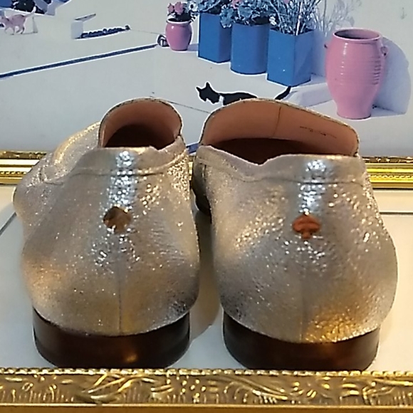 Kate Spade silver loafer - Picture 5 of 6
